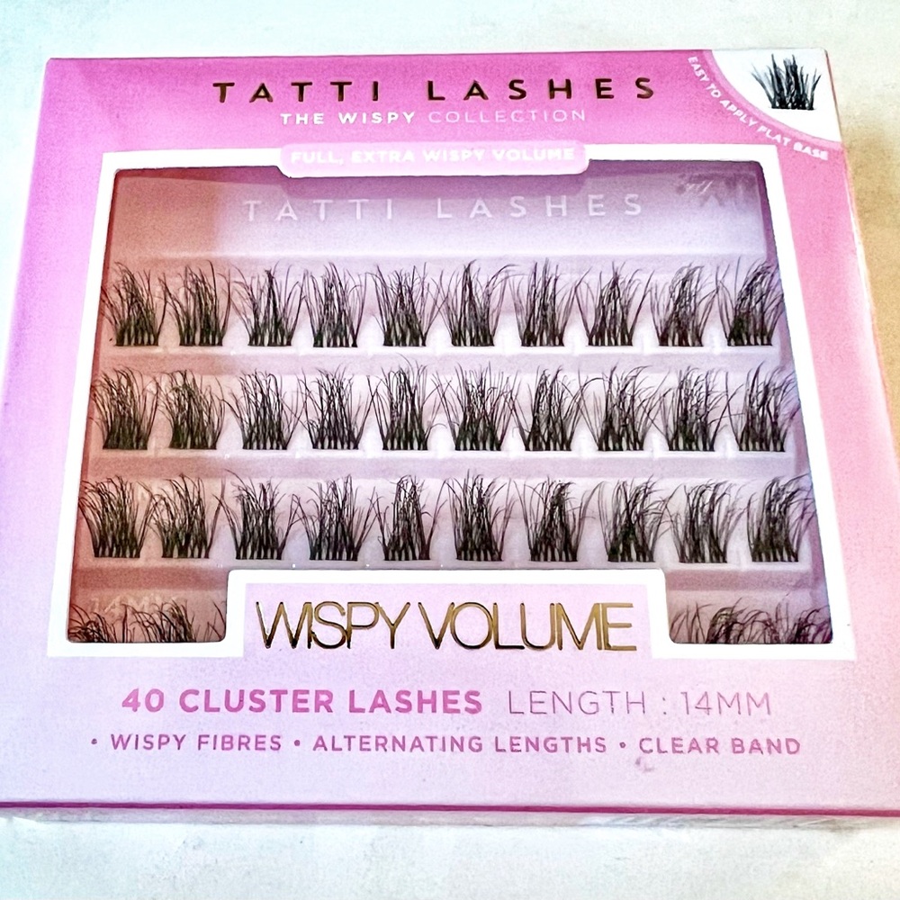 Wispy Volume 40 Cluster Lashes - Black